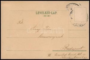 1900 Ferenc József / Franz Joseph I of Austria. Art Nouveau, litho