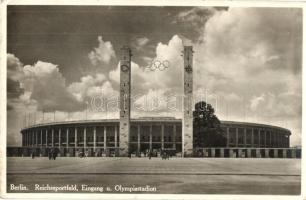 6 db RÉGI sport motívumlap stadionokkal / 6 pre-1945 sport motive postcards with stadiums