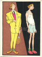 3 db MODERN kártyajátékos motívumlap / 3 modern motive postcards with card games