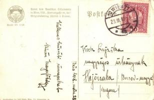 Herzliche Osterngrüße! / Kellemes Húsvéti Ünnepeket! / Easter greeting art postcard, girl with chick...