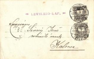 1899 Budapest, evezősök edzése a Dunán / rowing training on the Danube, sport. photo (EK)