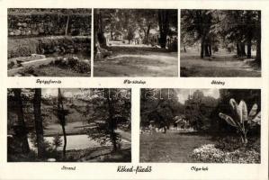 Kéked-fürdő, gyógyforrás, strand, Olga-lak, sétány, fürdőtelep