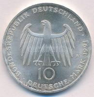 Németország 1991A 10M Ag "Német Egység - 200 éves a Brandenburgi Kapu" T:1- patina
German...