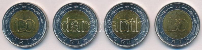 2002. 100Ft "Kossuth" (4x) egyik darabnál kötőjel hiányzik az évszámok közül T:1- 
Adamo ...