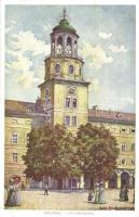 Salzburg, Glockenspiel. Künstlerpostkarte Kollektion Kerber Nr. 47. Verlag v. Hermann Kerber, k.u.k. Hofbuchhändler s: Karl Schönswetter (EK)