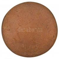 1975. Holdvilágos utcarészletet ábrázoló, egyoldalas Br plakett. Szign.: NJ (101mm) T:2