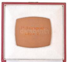 1978. "Magyar Bélyeggyűjtők Országos Szövetsége Budapest" Br plakett eredeti tokban, hátol...