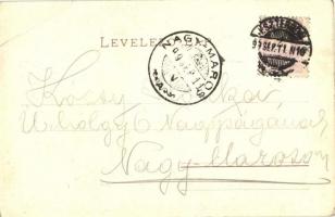 1899 Kovácspatak, Kovacov; Medve barlang. Kiadja Stromf Ignác / cave entrance (EB)