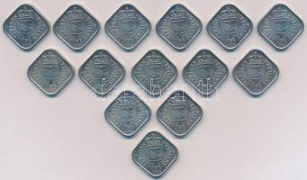 Holland Antillák 1985. 5c Cu-Ni "Juliana" (14x) T:1- egyiken patina
Netherlands Antilles ...