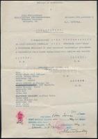 1944 Bp., Svéd Vöröskereszt magyarországi Kirendeltségének Tudakozó Osztálya által kiállított igazolvány másolat