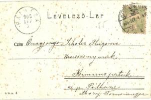 1905 Budapest IX. Kálvin tér, villamos, üzletek (fl)