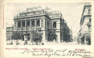 1899 Budapest VI. Magyar Királyi Operaház. Divald Károly 30.   (EK)