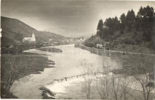 Felsővisó, Viseu de Sus (Máramaros); faszállító iparvasút vonatja / industrial railway transporting timber. Foto-Atelier Fruchter. photo