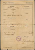 1936, 1946 Budapesti Ószeres Ipartársulat igazolványa + közkórházi adatlap + fotó