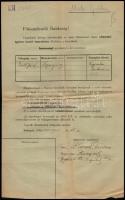 1939 Bp., Születési és házassági anyakönyvi kivonatot kérelmező okmány, 2 db