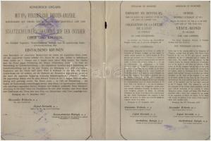 Budapest 1917. "A magyar korona országai 6%-kal kamatozó Járadékkölcsön" államadóssági köt...