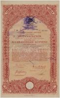 Budapest 1917. "A magyar korona országai 6%-kal kamatozó Járadékkölcsön" államadóssági köt...