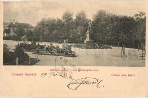1899 Győr, Kisfaludy szobor