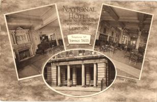 London, National Hotel, entrance hall, the lounge, interior