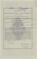 Budapest 1916. "A magyar korona országai 5 1/2%-kal kamatozó Járadékkölcsön" államadóssági...