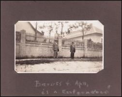 cca 1929 Családi fotóalbum, főként budapesti, részben debreceni életképekkel (Barosstelep, zsinagóga...