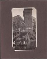 cca 1929 Családi fotóalbum, főként budapesti, részben debreceni életképekkel (Barosstelep, zsinagóga...