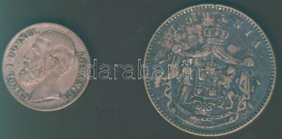 Románia 1867. 10B T:3/4+ + 1880. 2B T:3