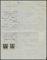 1928 Bp., Tauril Pneumatik Rt. díszes fejléces számlája, rajta a gyár látképével, okmánybélyegekkel