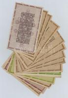 1946. 18db-os vegyes magyar adópengő bankjegy tétel T:III,III-