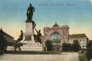 1916 Budapest VII. Keleti pályaudvar, Baross szobor (EB)