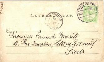 1901 Budapest V. Lipótvárosi Gyógyszertár Szent Istvánhoz. Nádor utca 3. (r)