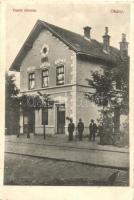1917 Okány, vasútállomás / Bahnhof / railway station (fa)
