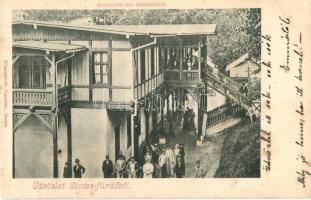 1904 Stószfürdő, Stoósz-fürdő, Kúpele Stós; Kompordai ház északkeletről / villa hotel (EK)