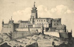 1915 Ólubló, Stará Lubovna; Lublói vár / castle ruins / Castello Lubow / Lubovniansky hrad