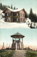 1916 Szebenjuharos, Hohe Rinne, Paltinis; szálló, kilátó torony / Wohnpavillon, Conrad Warte aus dem Oncest / hotel, lookout tower (EK)