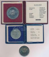 1982. 100Ft Cu-Ni "Labdarúgó Világbajnokság 1982" eredeti tokban tanúsítvánnyal + 1983. 10...