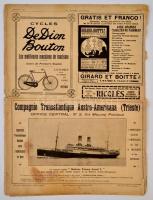 1912 a Le Monde illustré francia hetilap július 6-i lapszáma, érdekes írásokkal