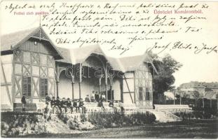 1907 Komárom, Komárnó; Labdarúgó Klub pavilonja. Freisinger Mór kiadása / Fotbel club pavillon / football clubs pavilion