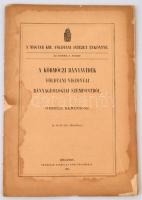 1895 A körmöczi bányavidék földtani térképe 7-8. tábla (északi/déli rész), kartonra ragasztva + Gese...