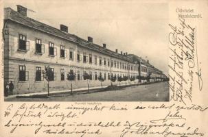 1907 Munkács, Mukacheve, Mukacevo; Honvéd kaszárnya / military barracks