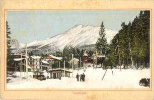 1910 Tátrafüred,  Smokovec (Tátra, Magas Tátra, Vysoké Tatry); téli kép. Feitzinger Ede No. 26. W. / winter