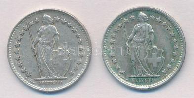 Svájc 1948B 1/2Fr Ag + 1957B 1/2Fr T:2,2-
Switzerland 1948B 1/2 Franc Ag + 1957B 1/2 Franc Ag C:XF,...