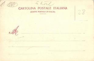 Genova, Genoa; Piazza Carlo Felice / square, shops, omnibus, tram (EK)