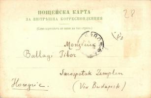 1900 Varna, Meerbäder / beach, bathing houses on the coast of the Black Sea