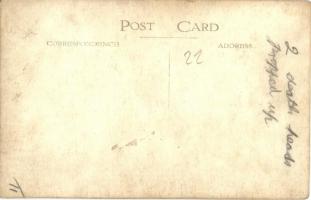 Heads of two Chinese executed men. photo