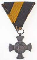1916. "Vas Érdemkereszt" replika kitüntetés mellszalagon T:2