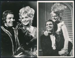 Németh Marika és Marik Péter operaénekesek dedikált fotói, 2 db