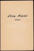 Löwy Árpád versei. hn.,1966, Forum Books. Kiadói papírkötésben, jó állapotban