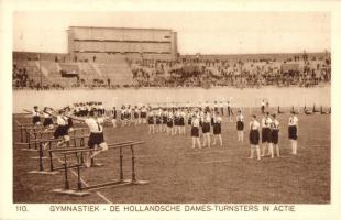 1928 Amsterdam, Olympische Spelen. Gymnastiek, De Hollandsche Dames-Turnsters in Actie / 1928 Summer Olympics. Gymnastics, The Dutch Ladies-Gymnastics in Action