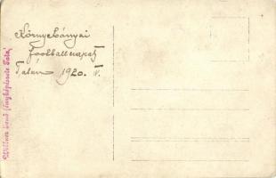 1920 Tata, Tata-Tóváros; Környebányai football csapat Tatán, sport, foci. Willner Jenő photo (EK)